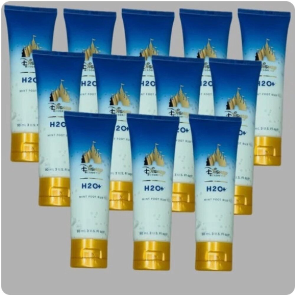 DISNEY Resorts (12 PACK) H2O+ Mint Foot Rub 3 oz Tube DISCONTINUED 19048 (New)